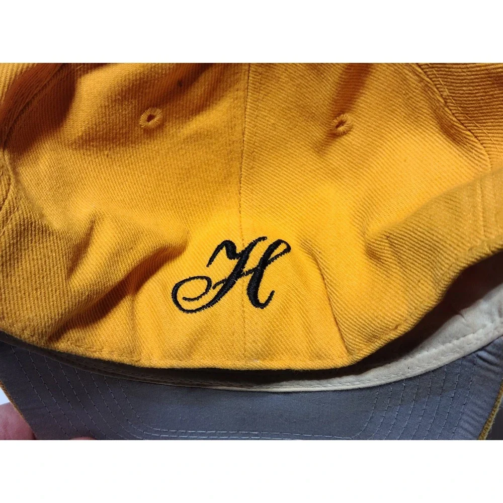 Tommy Hilfiger Acrylic Wool Fitted 7 3/8 Hat Spellout Embroidered Script H VTG